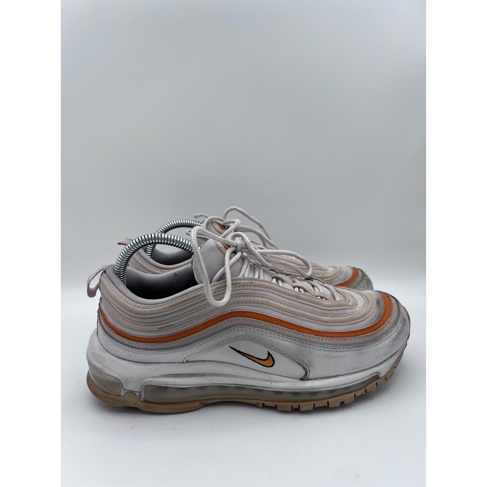 Nike‎ Air Max 97 Grey White Orange DQ8594-001 Mens Size 9.5 Sneakers